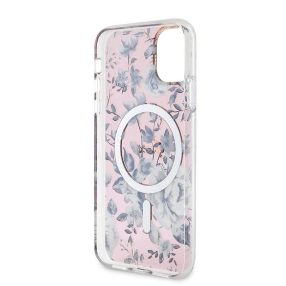 Apple iPhone 11 GUESS GUHMN61HCFWSP MagSafe Hátlap - Rózsaszín tok