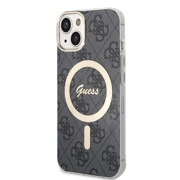 Apple iPhone 14 GUESS GUHMP14SH4STK MagSafe Hátlap - Fekete tok