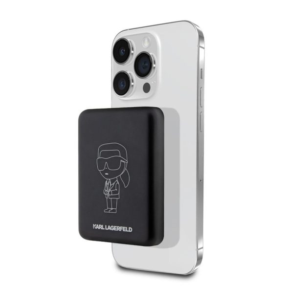 Karl Lagerfeld KLPBMKIOTTGK 3000 mAh Magsafe Powerbank - Fekete