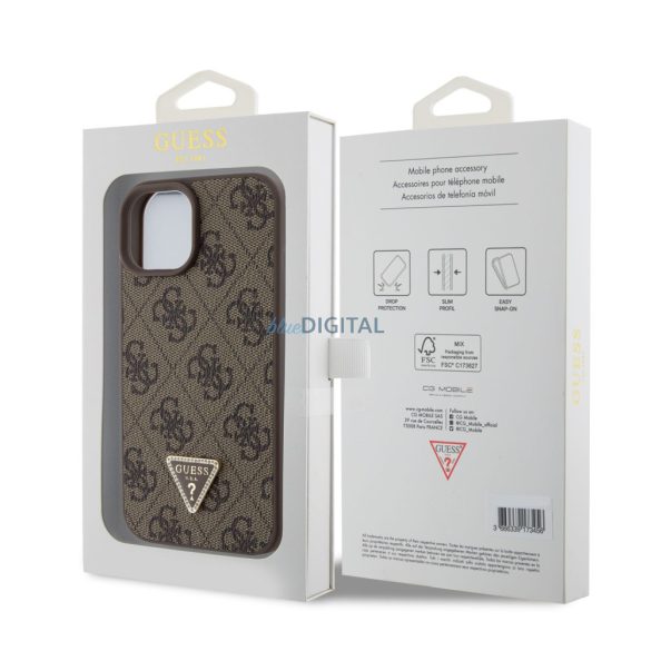 Apple iPhone 15 GUESS GUHCP15SP4TDPW Hátlap - Barna