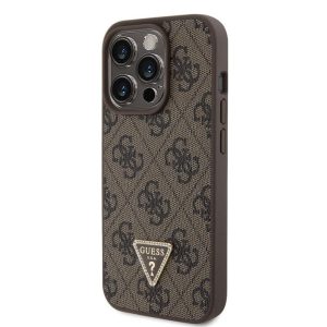 Apple iPhone 15 Pro GUESS GUHCP15LP4TDPW Hátlap - Barna