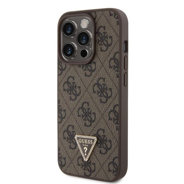 Apple iPhone 15 Pro GUESS GUHCP15LP4TDPW Hátlap - Barna