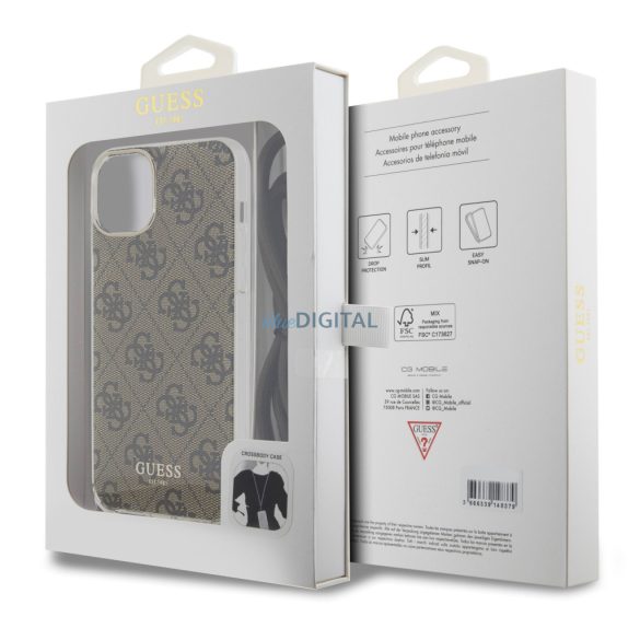 Apple iPhone 15 GUESS GUHCP15SSHC4SEW IML Hátlap - Barna