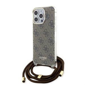 Apple iPhone 15 Pro GUESS GUHCP15LSHC4SEW IML Hátlap - Barna