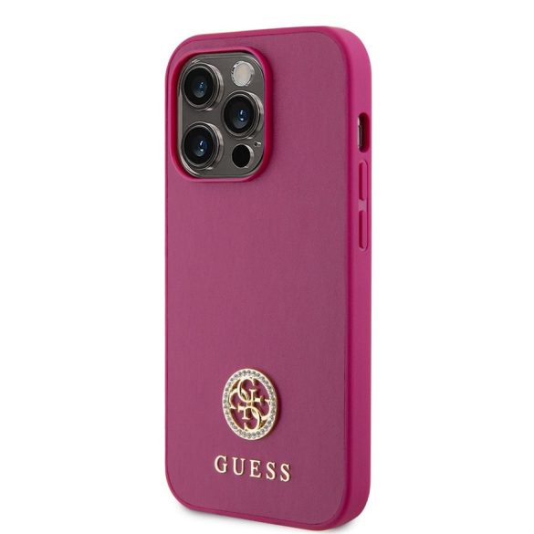 Apple iPhone 15 Pro GUESS GUHCP15LPS4SDGPP Hátlap - Magenta