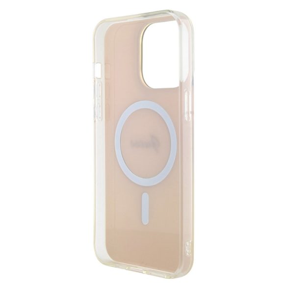 Apple iPhone 15 Pro GUESS GUHMP15LHITSP MagSafe Hátlap - Rózsaszín