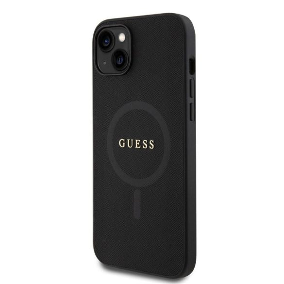 Apple iPhone 15 Plus GUESS GUHMP15MPSAHMCK MagSafe Hátlap - Fekete