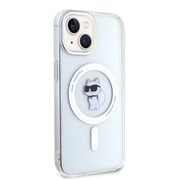 Apple iPhone 15 KARL LAGERFELD KLHMP15SHFCCNOT Magsafe IML Hátlap - Átlátszó