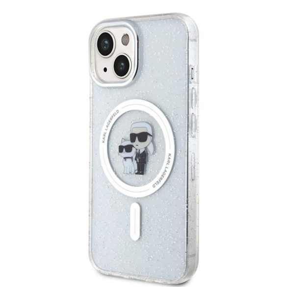 Apple iPhone 15 KARL LAGERFELD KLHMP15SHGKCNOT Magsafe IML Hátlap - Glitter