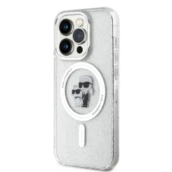   Apple iPhone 15 Pro KARL LAGERFELD KLHMP15LHGKCNOT Magsafe IML Hátlap - Glitter