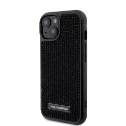   Apple iPhone 15 KARL LAGERFELD KLHCP15SHDSPLK Hátlap - Fekete