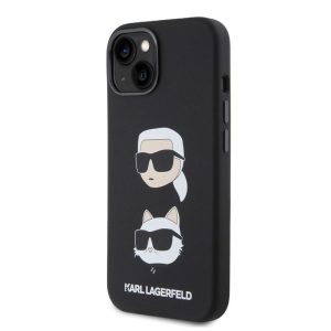 Apple iPhone 15 Plus KARL LAGERFELD KLHCP15MSDHKCNK Liquid Hátlap - Fekete