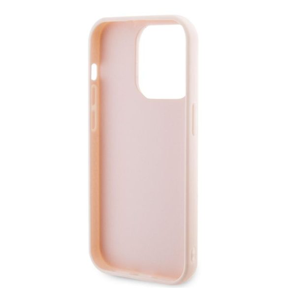 Apple iPhone 15 Pro KARL LAGERFELD KLHCP15L3DMBKCP Glitter Hátlap - Rózsaszín