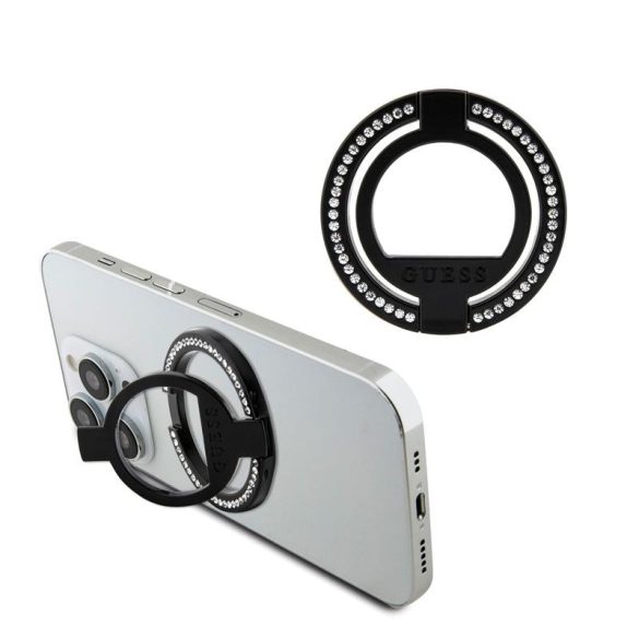 GUESS GUMRSALDGK Magsafe Ringstand - Fekete
