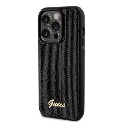   Apple iPhone 12/12 Pro GUESS GUHCP12MPSFDGSK Hátlap - Fekete