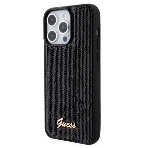 Apple iPhone 15 GUESS GUHCP15SPSFDGSK Hátlap - Fekete