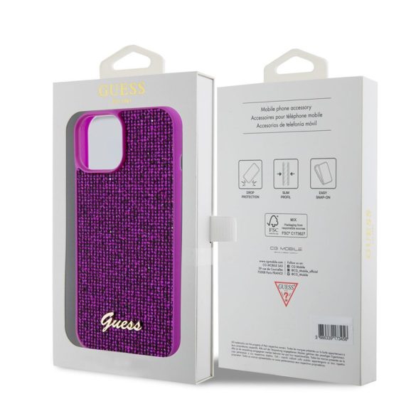 Apple iPhone 13 GUESS GUHCP13MPSFDGSF Hátlap - Magenta