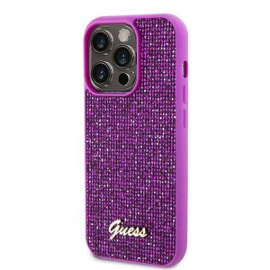 Apple iPhone 15 Pro GUESS GUHCP15LPSFDGSF Hátlap - Magenta