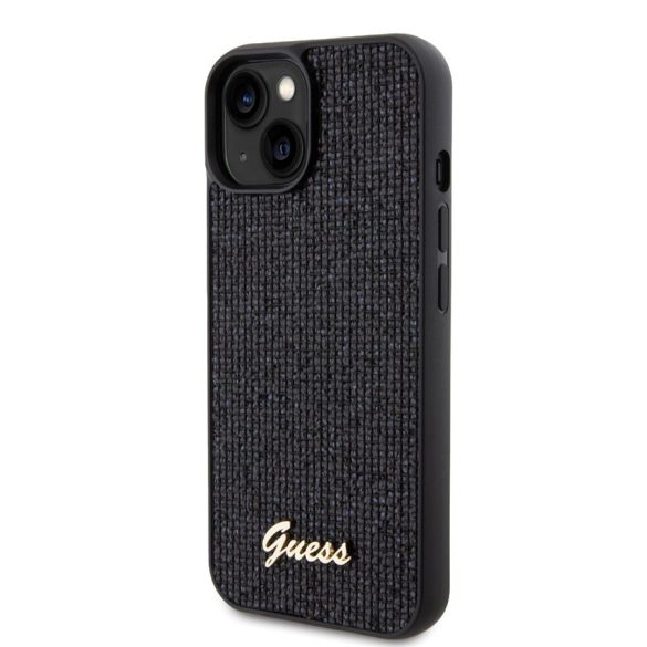 Apple iPhone 15 GUESS GUHCP15SPMSDGSK Hátlap - Fekete