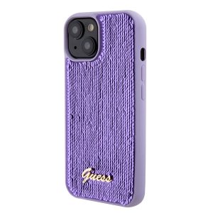 Apple iPhone 15 GUESS GUHCP15SPSFDGSU Hátlap - Lila