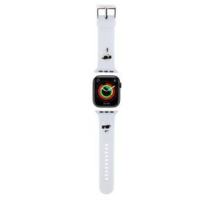 Apple iWatch Karl Lagerfeld KLAWMSLKCNH 38/40/41mm óraszíj - Fehér