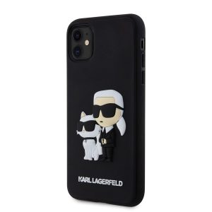 Apple iPhone 11/XR KARL LAGERFELD KLHCN613DRKCNK Hátlap - Fekete