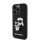 Apple iPhone 13 Pro KARL LAGERFELD KLHCP13L3DRKCNK Hátlap - Fekete