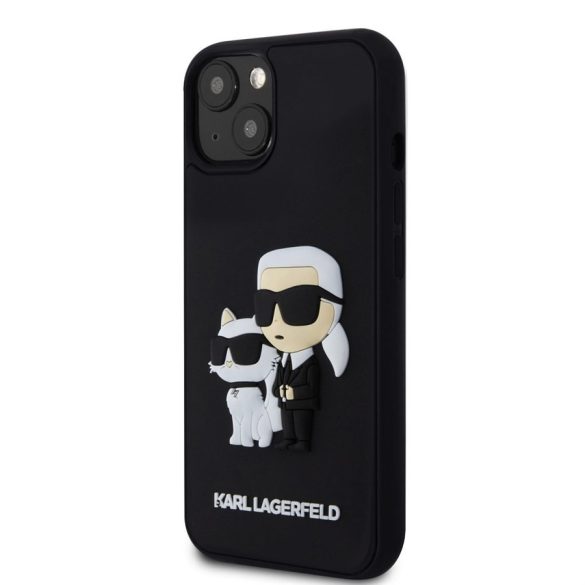 Apple iPhone 14 KARL LAGERFELD KLHCP14S3DRKCNK Hátlap - Fekete