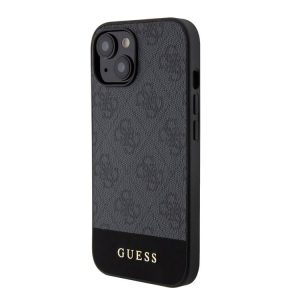 Apple iPhone 15 GUESS GUHMP15SG4GLGR MagSafe Hátlap - Fekete