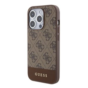 Apple iPhone 15 Pro Max GUESS GUHMP15XG4GLBR MagSafe Hátlap - Barna