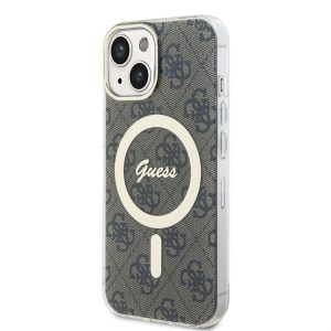 Apple iPhone 15 GUESS GUHMP15SH4STW MagSafe IML Hátlap - Barna