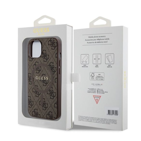 Apple iPhone 14 GUESS GUHMP14SG4GFRW MagSafe Hátlap - Barna