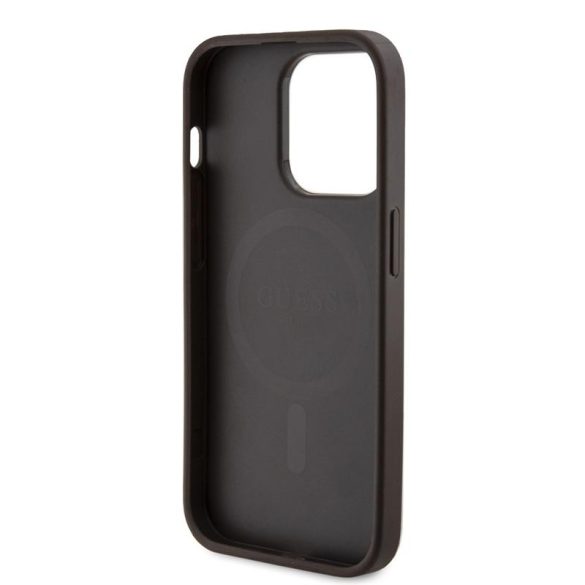 Apple iPhone 14 Pro Max GUESS GUHMP14XG4GFRW MagSafe Hátlap - Barna