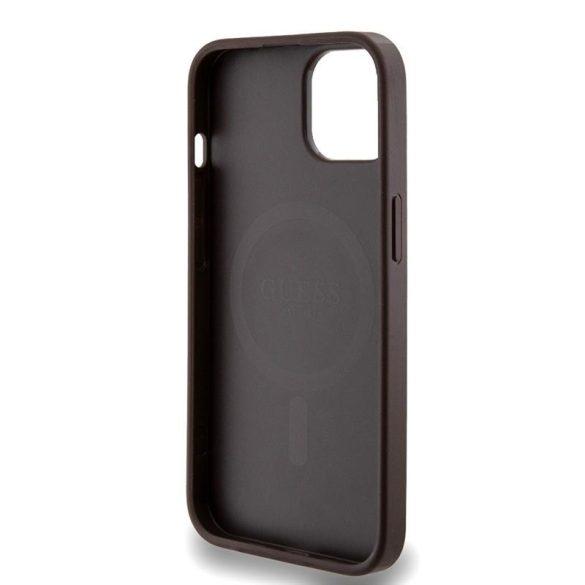 Apple iPhone 15 GUESS GUHMP15SG4GFRW MagSafe Hátlap - Barna