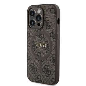 Apple iPhone 15 Pro GUESS GUHMP15LG4GFRW MagSafe Hátlap - Barna