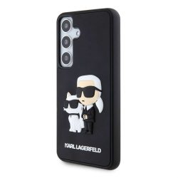   Samsung S24 KARL LAGERFELD KLHCS24S3DRKCNK 3D Hátlap - Fekete