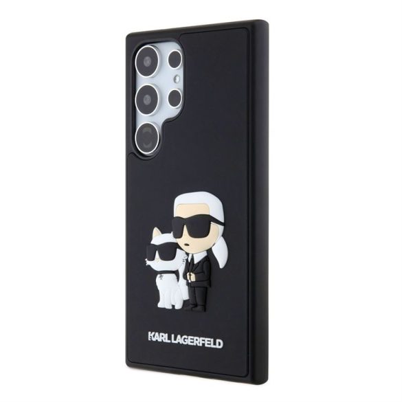 Samsung S24 Ultra KARL LAGERFELD KLHCS24L3DRKCNK 3D Hátlap - Fekete