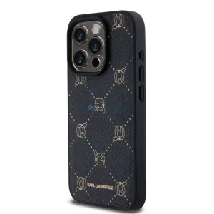 Apple iPhone 15 Pro Max KARL LAGERFELD KLHMP15XPGKHPHK Magsafe Hátlap - Fekete