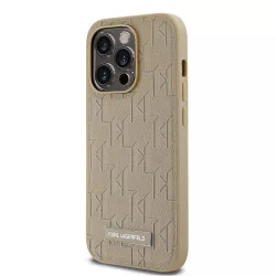  Apple iPhone 15 Pro KARL LAGERFELD KLHMP15LPKHPORPE Magsafe Hátlap - Bézs