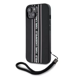   Apple iPhone 15 KARL LAGERFELD KLHMP15SPAMSCNSP Hátlap - Fekete/Rózsaszín