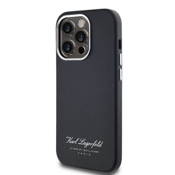 Apple iPhone 14 Pro KARL LAGERFELD KLHCP14LPGWCMKHK Hátlap - Fekete