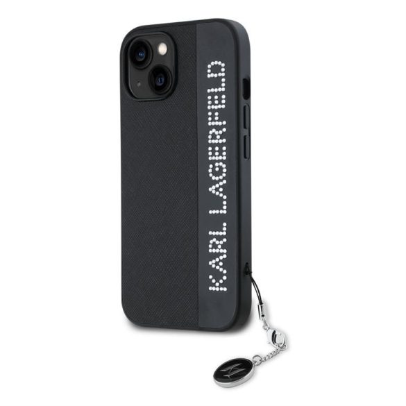 Apple iPhone 14 KARL LAGERFELD KLHCP14SPSAKDGCK Hátlap - Fekete