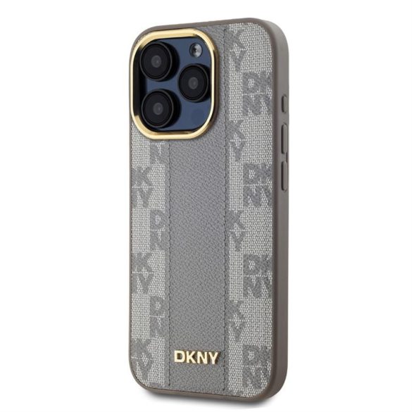 Apple iPhone 15 Pro DKNY DKHMP15LPCPVSLE MagSafe Hátlap - Bézs