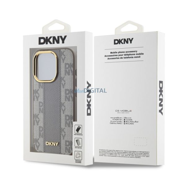 Apple iPhone 15 Pro Max DKNY DKHMP15XPCPVSLE MagSafe Hátlap - Bézs