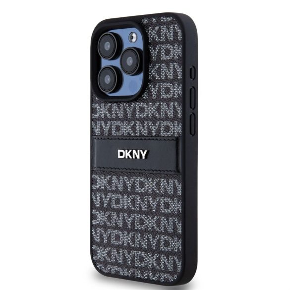Apple iPhone 15 Pro DKNY DKHCP15LPRTHSLK Hátlap - Fekete