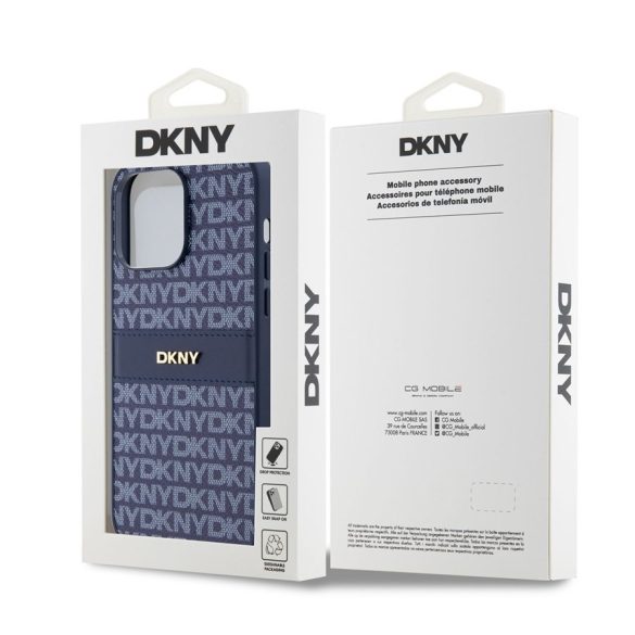 Apple iPhone 14 Pro DKNY DKHCP14LPRTHSLB Hátlap - Kék