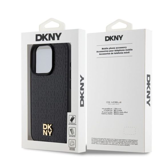 Apple iPhone 15 Pro Max DKNY DKHMP15XPSHRPSK MagSafe Hátlap - Fekete