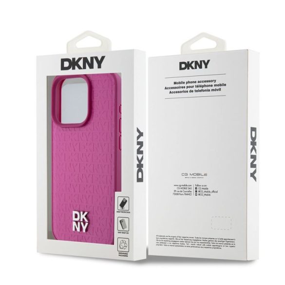 Apple iPhone 15 DKNY DKHMP15SPSHRPSP MagSafe Hátlap - Rózsaszín