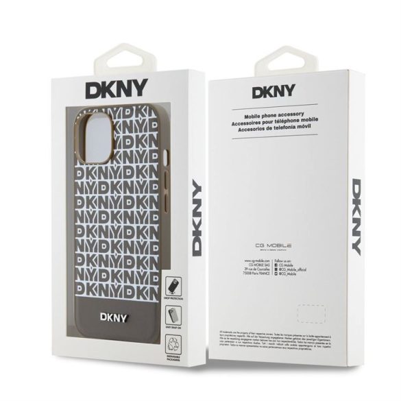 Apple iPhone 11 DKNY DKHMN61PSOSPW MagSafe Hátlap - Barna