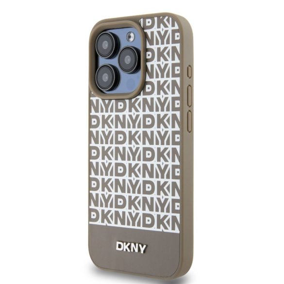 Apple iPhone 15 Pro DKNY DKHMP15LPSOSPW MagSafe Hátlap - Barna